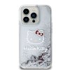 Hello Kitty Liquid Glitter Electroplating Head Logo Zadní Kryt pro iPhone 13 Pro Transparent