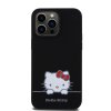Hello Kitty Liquid Silicone Daydreaming Logo Zadní Kryt pro iPhone 15 Pro Max Black
