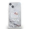 Hello Kitty Liquid Glitter Electroplating Head Logo Zadní Kryt pro iPhone 13 Transparent