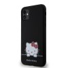 Hello Kitty Liquid Silicone Daydreaming Logo Zadní Kryt pro iPhone 11 Black