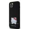 Hello Kitty Liquid Silicone Daydreaming Logo Zadní Kryt pro iPhone 13 Black