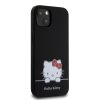 Hello Kitty Liquid Silicone Daydreaming Logo Zadní Kryt pro iPhone 13 Black