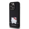 Hello Kitty Liquid Silicone Daydreaming Logo Zadní Kryt pro iPhone 15 Pro Black