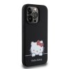 Hello Kitty Liquid Silicone Daydreaming Logo Zadní Kryt pro iPhone 15 Pro Black