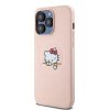 Hello Kitty PU Kitty Asleep Logo MagSafe Zadní Kryt pro iPhone 15 Pro Max Pink