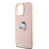 Hello Kitty PU Kitty Asleep Logo MagSafe Zadní Kryt pro iPhone 15 Pro Max Pink