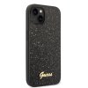 Guess PC/TPU Glitter Flakes Metal Logo Zadní Kryt pro iPhone 14 Black