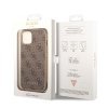 Guess 4G Charms Zadní Kryt pro iPhone 14 Brown
