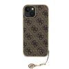 Guess 4G Charms Zadní Kryt pro iPhone 15 Brown