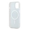 DKNY PC/TPU Repeat Pattern Tonal Stripe Magsafe Zadní Kryt pro iPhone 13 Blue