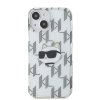 Karl Lagerfeld IML Electroplated Choupette Head Zadní Kryt pro iPhone 15 Transparent