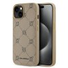 Karl Lagerfeld PU Karl Heads Pattern Magsafe Zadní Kryt pro iPhone 14 Beige