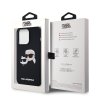 Karl Lagerfeld Liquid Silicone Double Heads Magsafe Zadní Kryt pro iPhone 14 Pro Max Black