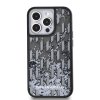 Karl Lagerfeld Liquid Glitter Monogram Gradient Zadní Kryt pro iPhone 14 Pro Max Black