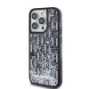 Karl Lagerfeld Liquid Glitter Monogram Gradient Zadní Kryt pro iPhone 14 Pro Max Black