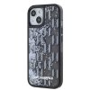 Karl Lagerfeld Liquid Glitter Monogram Gradient Zadní Kryt pro iPhone 15 Black