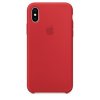 Originální Silikonový kryt - Apple - pro iPhone X - Red (PRODUCT)RED™