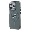 Karl Lagerfeld IML K&CH Heads Metal Frame MagSafe Zadní Kryt pro iPhone 15 Pro Max Black