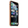 Originální Kožený kryt - Apple -  pro iPhone 11 Pro Max - Saddle Brown