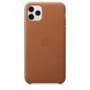 Originální Kožený kryt - Apple -  pro iPhone 11 Pro Max - Saddle Brown