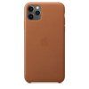 Originální Kožený kryt - Apple -  pro iPhone 11 Pro Max - Saddle Brown