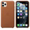 Originální Kožený kryt - Apple -  pro iPhone 11 Pro Max - Saddle Brown