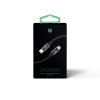 MONK® pletený nylonový kabel USB-C na Lightning 2m černý