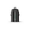 MONK® MINI nabíječka do auta USB-C + USB-A 30W černá