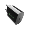 MONK® rychlonabíjecí set 25W adaptér s kabelem USB-C na Lightning 1m 27W černý
