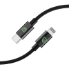 MONK® rychlonabíjecí set 25W adaptér s kabelem USB-C na Lightning 1m 27W černý