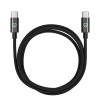 MONK® rychlonabíjecí set 25W adaptér s kabelem USB-C na USB-C 1m 60W černý