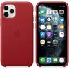 Originální Kožený kryt - Apple -  pro iPhone 11 Pro - Red (PRODUCT)RED™