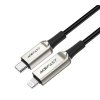 Nabíjecí a datový kabel 30W (3A) s UKAZATELEM HODNOT ~ AceFast C6-01 ~ USB-C/Lightning 1,2m MFi - Stříbrná