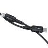 Nabíjecí a datový kabel 30W (3A) ~ AceFast C4-01 ~ USB-C/Lightning 1,8m MFi - Černá