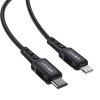 Nabíjecí a datový kabel 30W (3A) ~ AceFast C4-01 ~ USB-C/Lightning 1,8m MFi - Černá