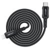 Nabíjecí a datový kabel 30W (3A) ~ AceFast C4-01 ~ USB-C/Lightning 1,8m MFi - Černá