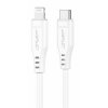 Nabíjecí a datový kabel 30W (3A) ~ AceFast C3-01 ~ USB-C/Lightning 1,2m MFi - Bílá