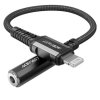 Redukce ~ AceFast C1-05 ~ Lightning/3,5mm Jack MFi - Černá
