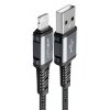 Nabíjecí a datový kabel 2,4A ~ AceFast C1-02 ~ USB/Lightning 1,2m MFi - Černá