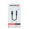 Adaptér - Swissten - USB-C na 3,5mm - Černý
