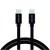 DATOVÝ KABEL SWISSTEN TEXTILE USB-C / USB-C 2,0 M ČERNÝ