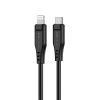 Nabíjecí a datový kabel 30W (3A) ~ AceFast C3-01 ~ USB-C/Lightning 1,2m MFi - Černá