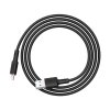 Silikonový nabíjecí a datový kabel 2,4A ~ AceFast C2-02 ~ USB/Lightning 1,2m MFi - Černá
