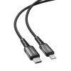 Nabíjecí a datový kabel 30W (3A) ~ AceFast C1-01 ~ USB-C/Lightning 1,2m MFi - Černá