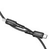 Nabíjecí a datový kabel 30W (3A) ~ AceFast C1-01 ~ USB-C/Lightning 1,2m MFi - Černá