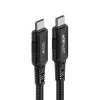 Nabíjecí a datový kabel 100W (20V/5A) ~ AceFast C4-03 ~ USB-C/USB-C 2m MFi - Černá