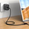 Nabíjecí a datový kabel 100W (20V/5A) s UKAZATELEM HODNOT ~ AceFast C6-03  ~ USB-C/USB-C 2m MFi - Stříbrná