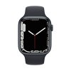 apple watch series 7 cellular 45mm midnight aluminum midnight sport band pure front screen usen 1 3