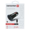Autoadaptér do zapalování a nabíjecí kabel Micro USB - Swissten - 2x USB-A - 10W - Černý