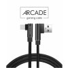 Nabíjecí a datový kabel - Swissten Arcade - USB-A/USB-C -  1,2m - Černý